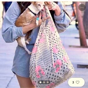 Free people BOHO cloth reusable tote shopping bag